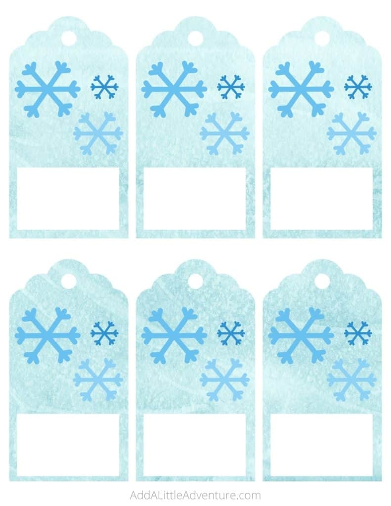 Snowflake Gift Tags Free Printables Add A Little Adventure