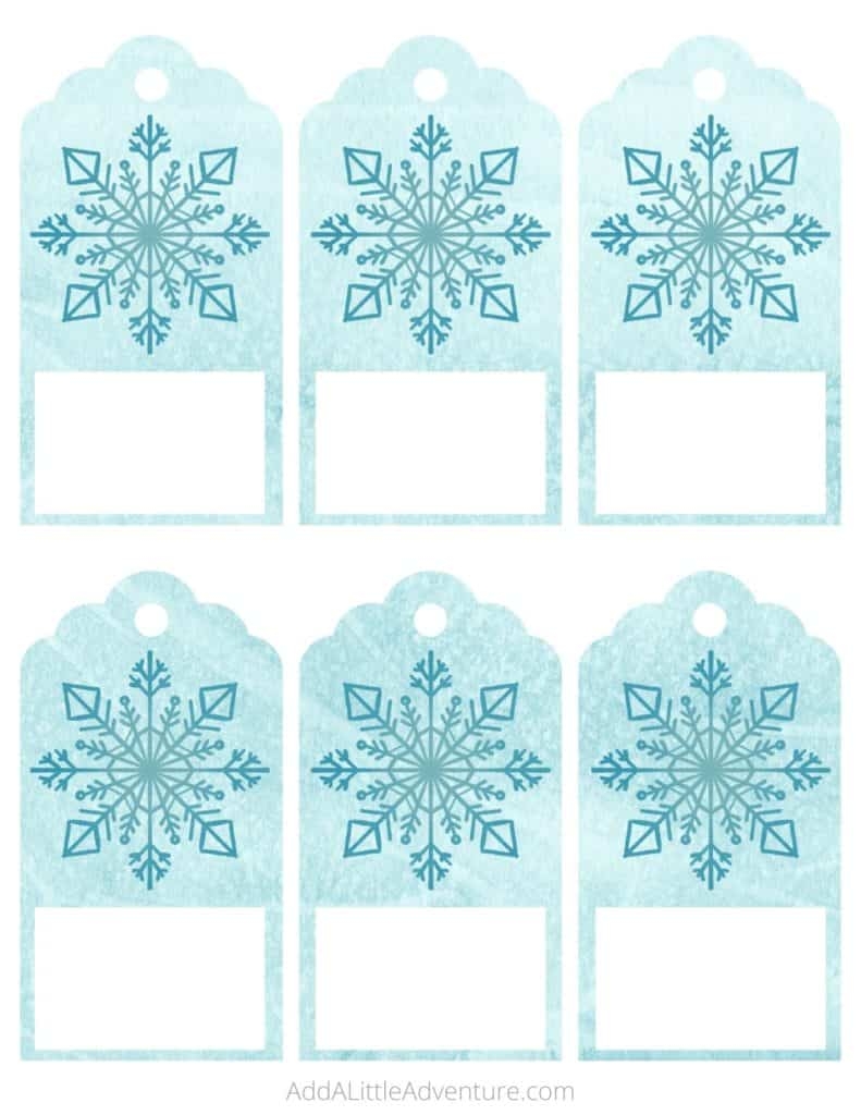 Snowflake Gift Tags Free Printables Add A Little Adventure