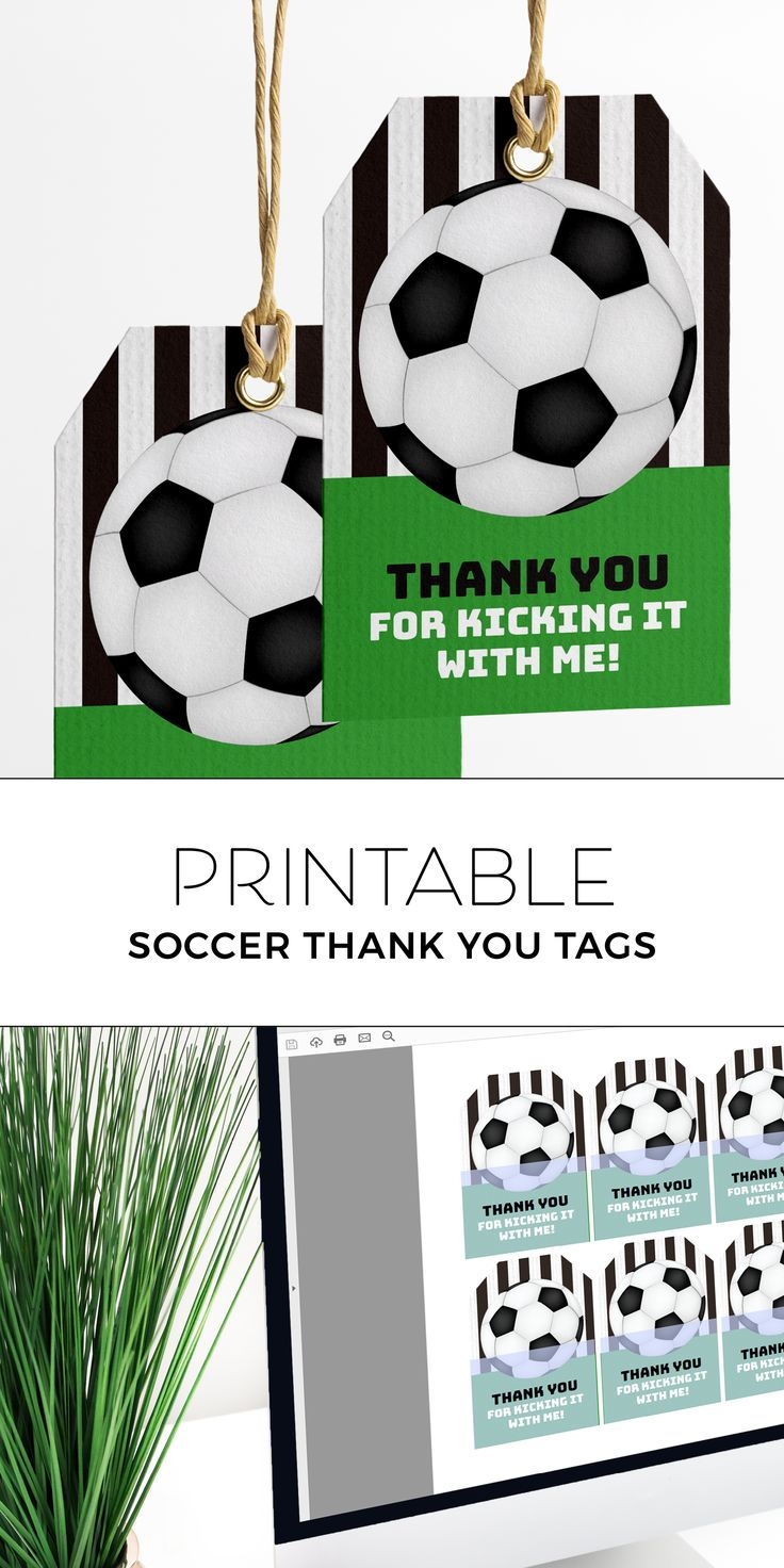 Free Printable Soccer Tags