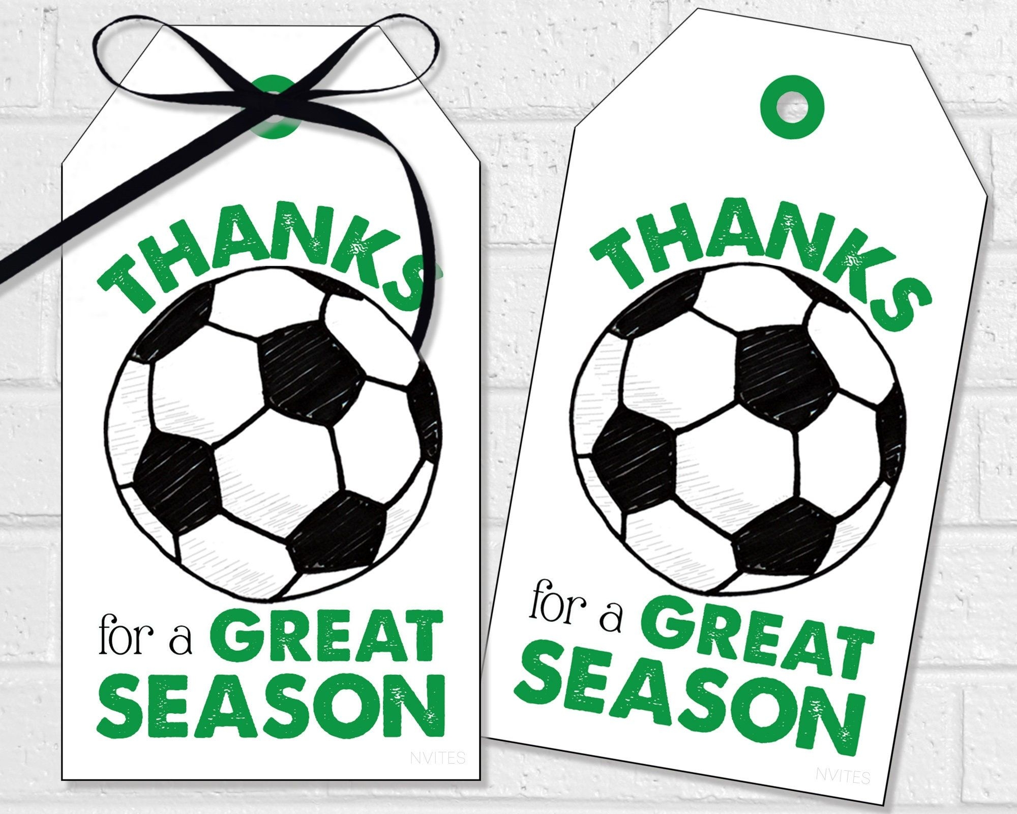 Soccer Great Season Tags Printable End Of Season Soccer Team Favor Gift Tags Or Stickers In Green Ball Team Thank You Treats Etsy Soccer Team Gifts Team Favors Soccer Gifts
