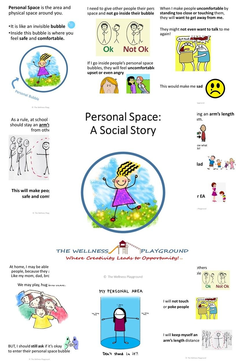 Social Story Respecting Personal Space Social Emotional Learning Activities Personal Space Social Story Social Emotional Learning
