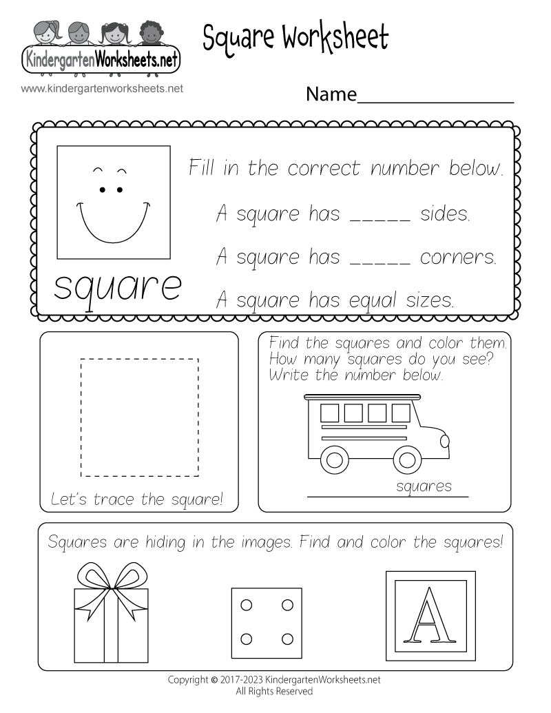 Square Worksheet Free Printable Digital PDF