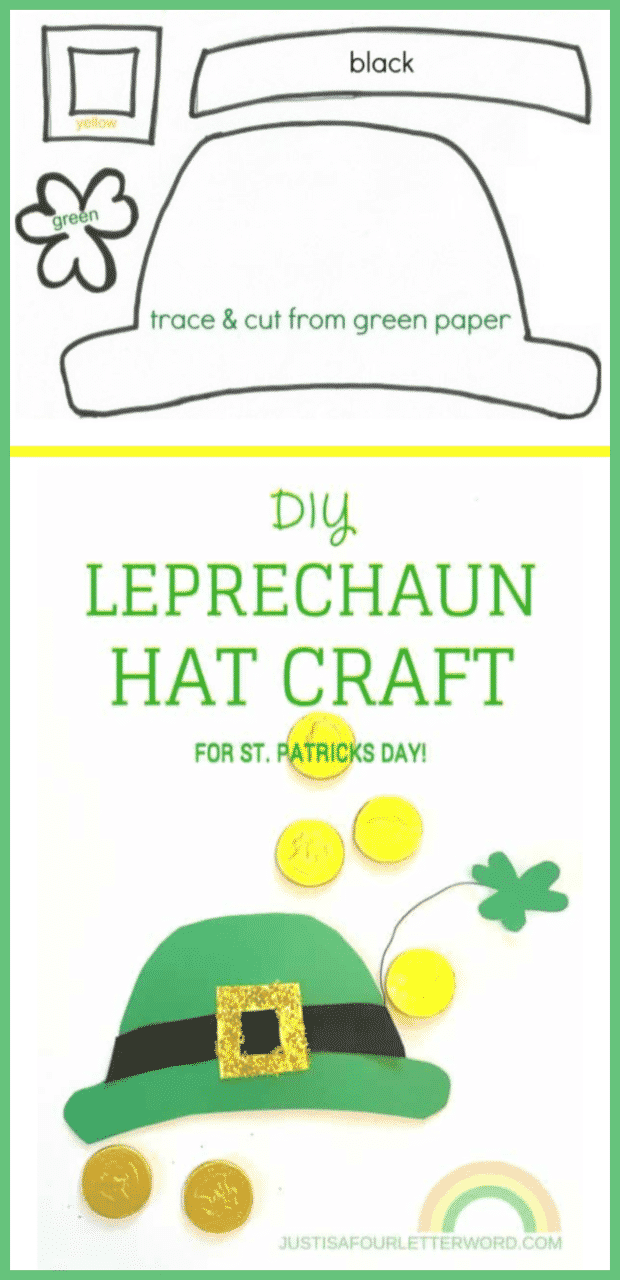 St Patrick s Day Crafts For Kids FREE Printable Leprechaun Hat Pattern
