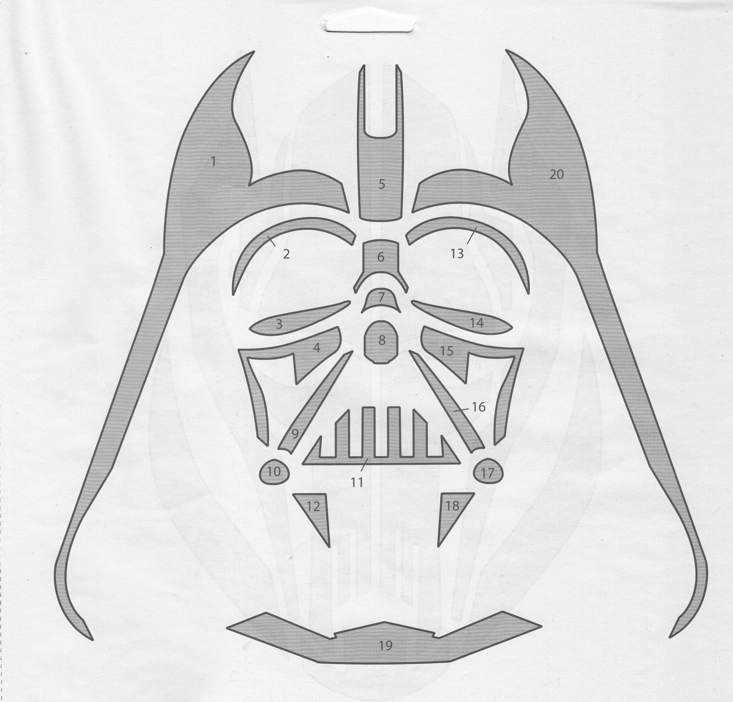 Darth Vader Stencil Printable
