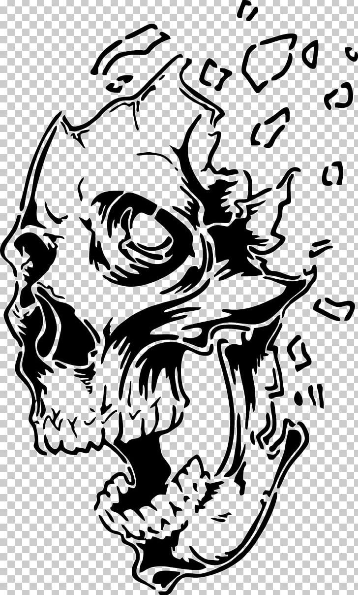 Stencil Airbrush Drawing Skull Art PNG Free Download Drawing Stencils Skull Art Drawing Skull Stencil