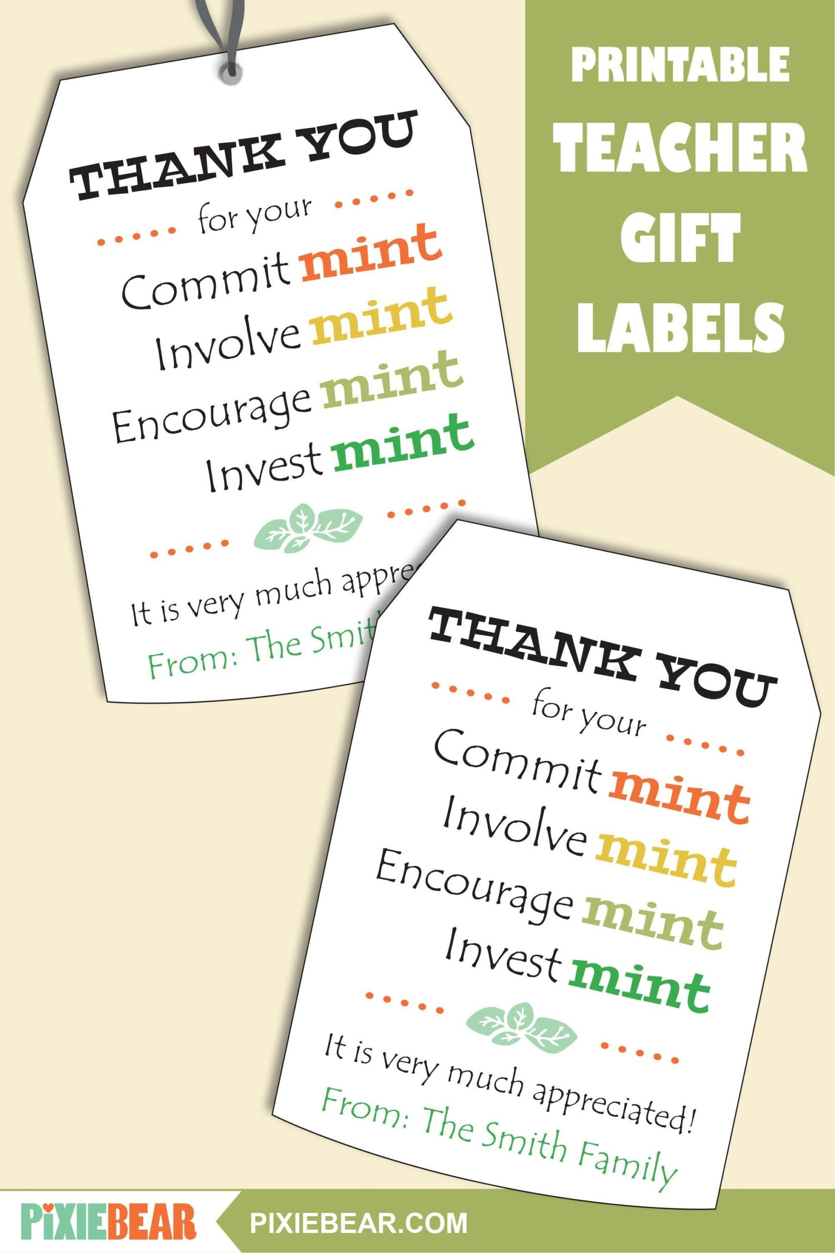 Teacher Appreciation Mint Tags Printable Mint Teacher Labels Teacher Thank You Tags Teacher Appreciation Gift Tags Instant Download Etsy Mint Teacher Appreciation Teacher Appreciation Printables Free Teacher Appreciation Printables