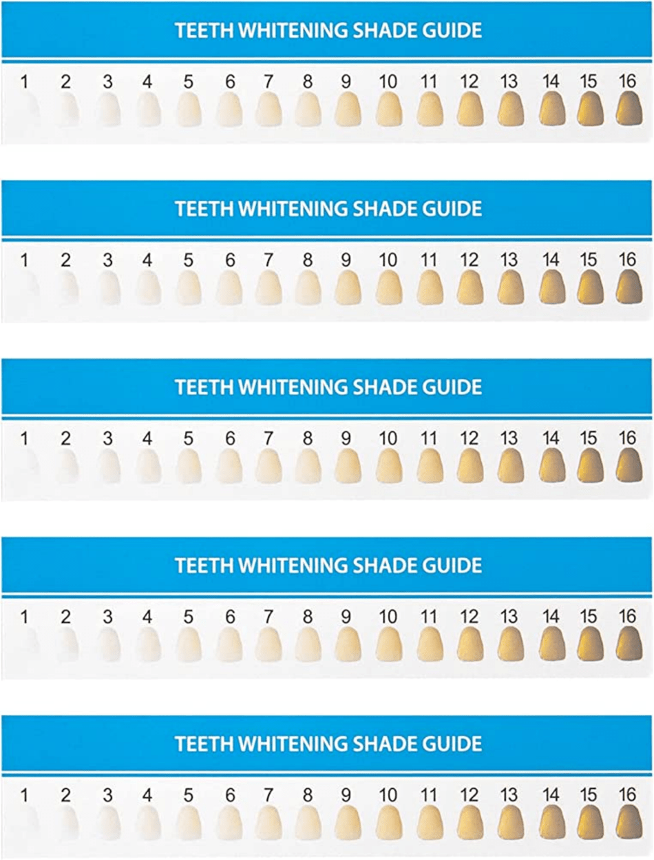 Teeth Whitening Shade Guide Download Printable PDF Templateroller