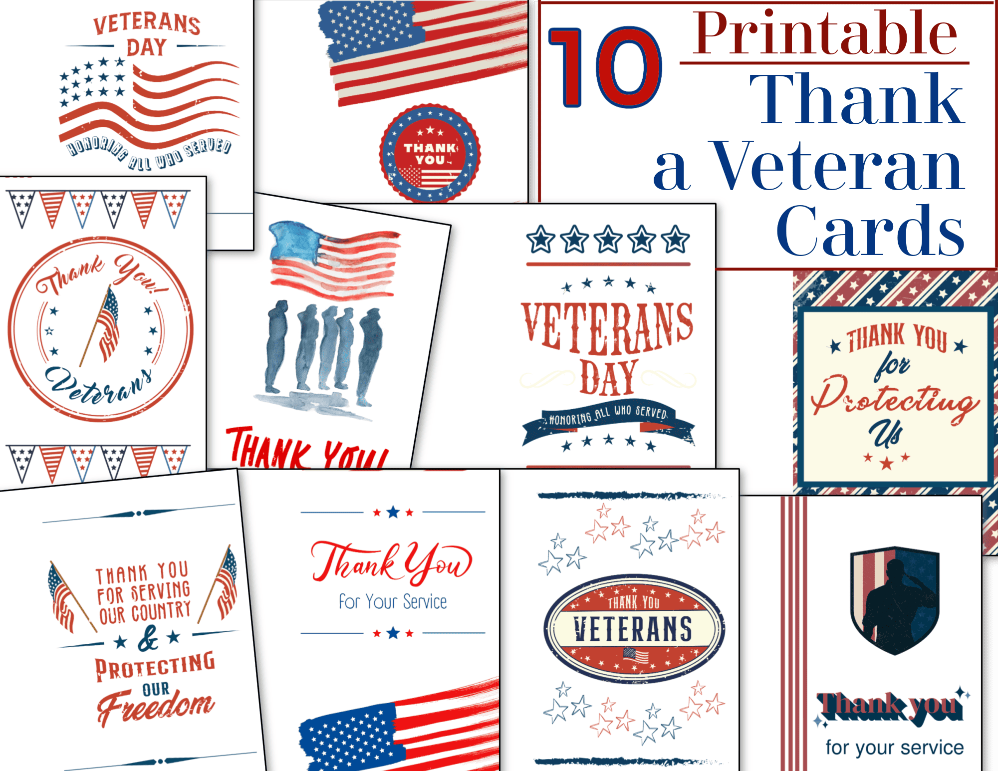 Thank A Veteran Cards Free Printable Organized 31