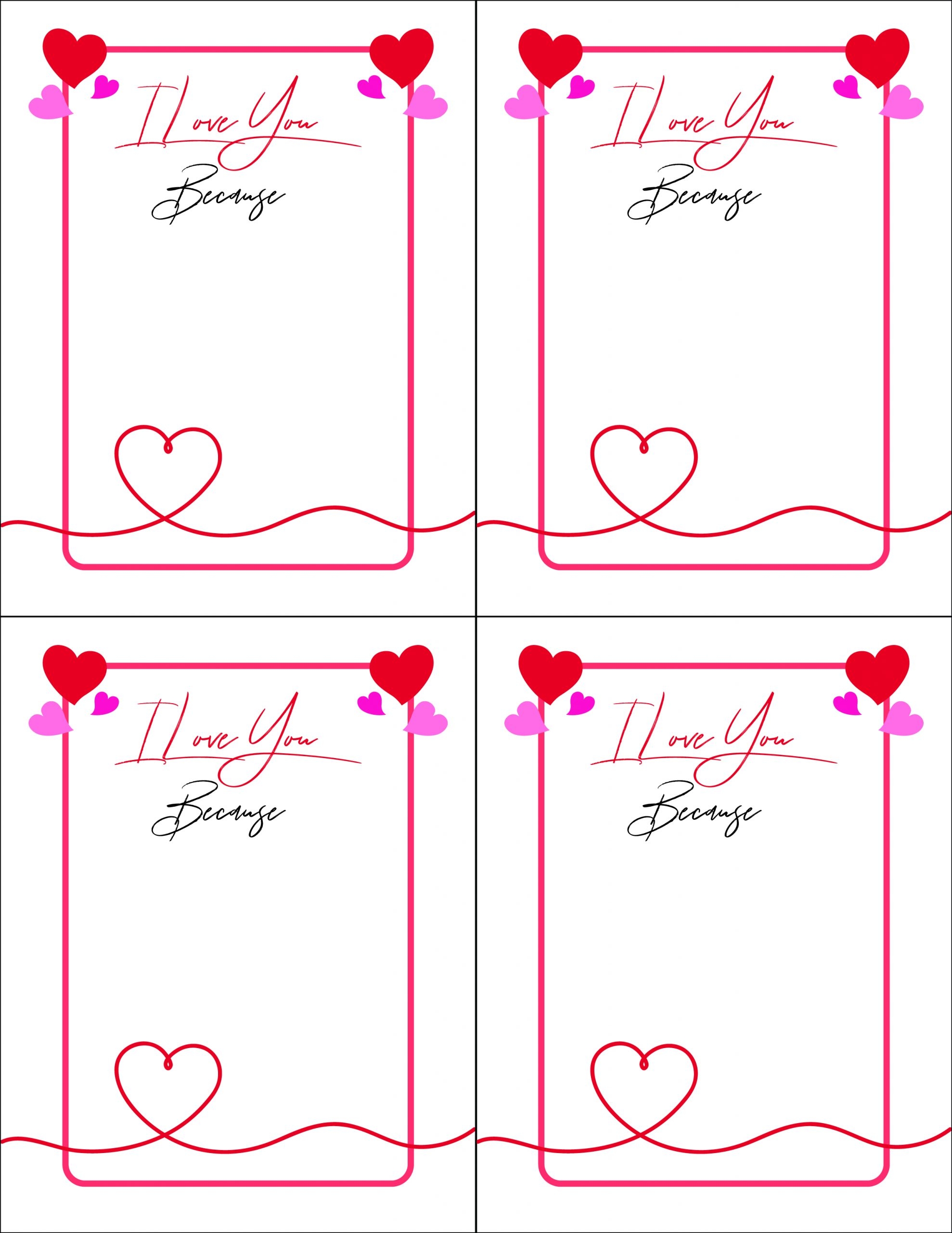 The I Love You Because Family Tradition Free Printable 24 7 Moms
