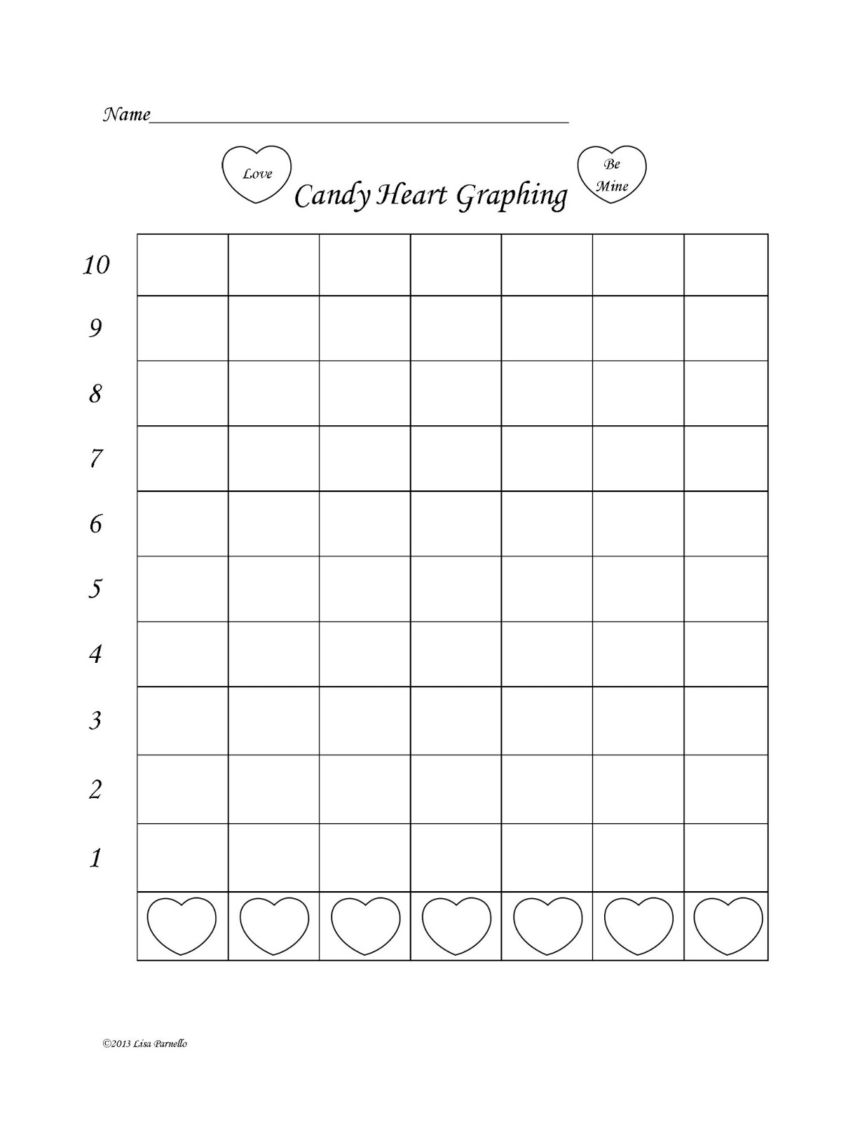 The Lower Elementary Cottage Candy Heart Graphing Report Cards