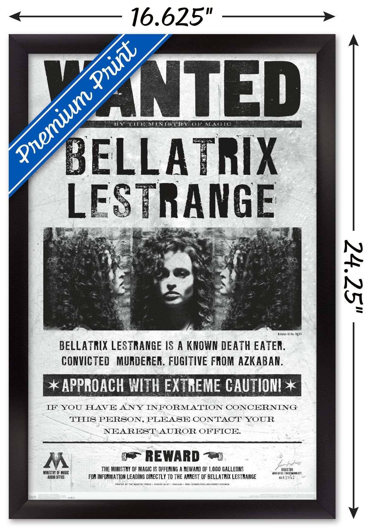 The Wizarding World Harry Potter Bellatrix Wanted Poster 14x22 Poster EBay