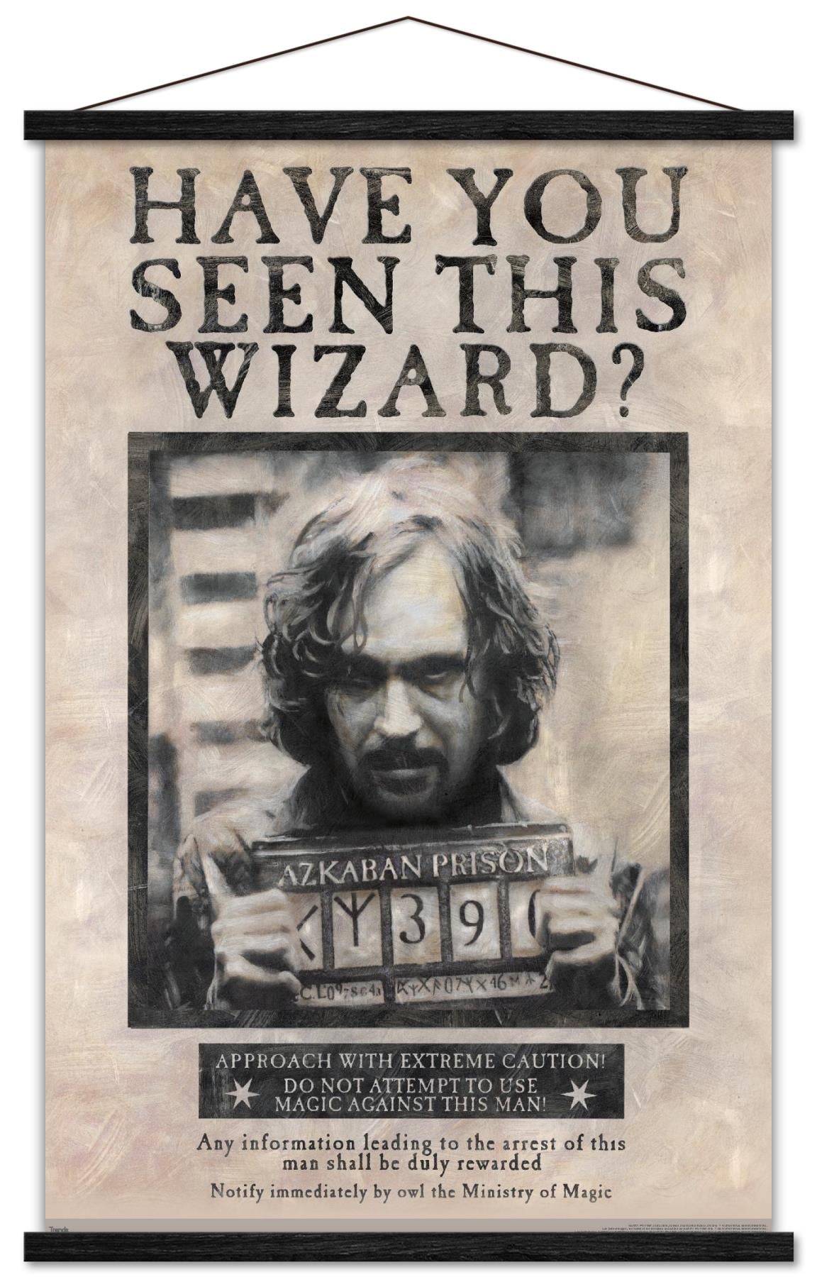The Wizarding World Harry Potter Sirius Black Wanted Poster Wall Poster With Wooden Magnetic Frame 22 375 X 34 Walmart