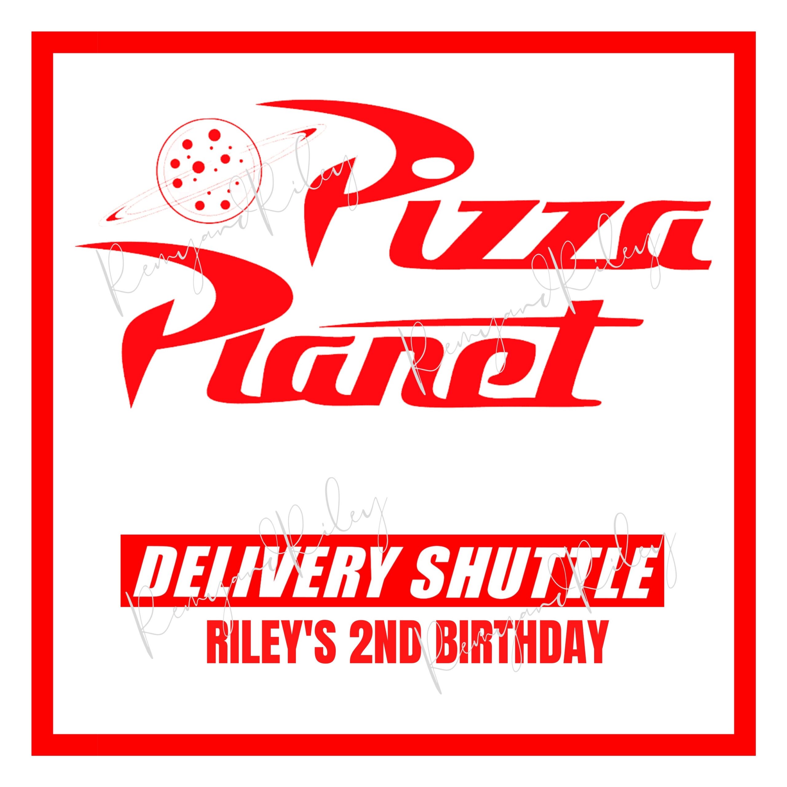 Toy Story Pizza Planet Box Logo Digital Download Etsy