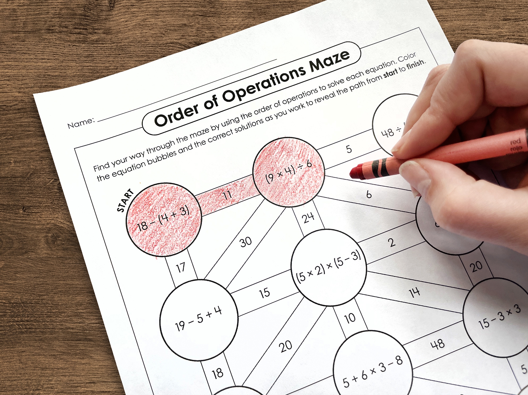 Try An Order Of Operations Maze 