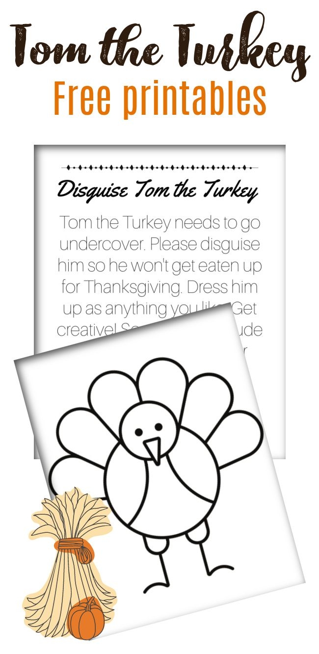 Turkey In Disguise Free Printables Templates Instructions