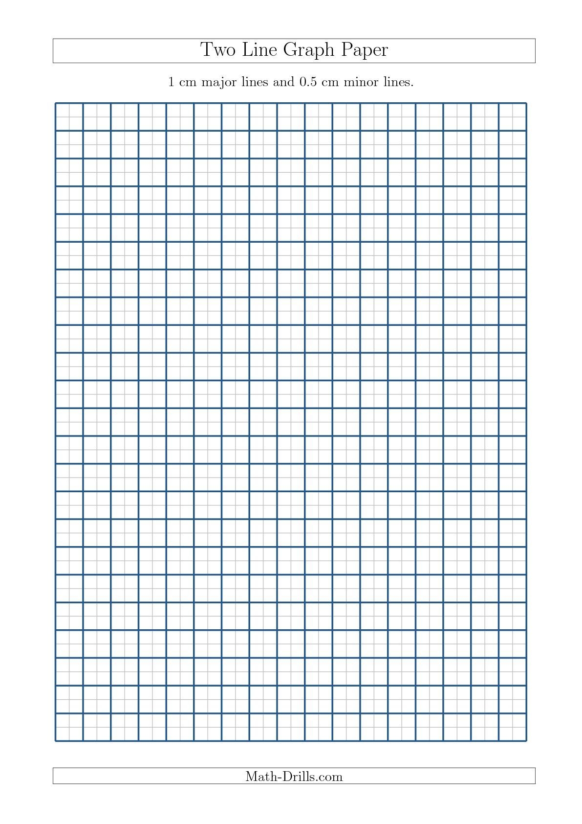 Two Line Graph Paper With 1 Cm Major Lines And 0 5 Cm Minor Lines A4 Size A Graph Paper Printable Graph Paper Graph Paper Line Graphs