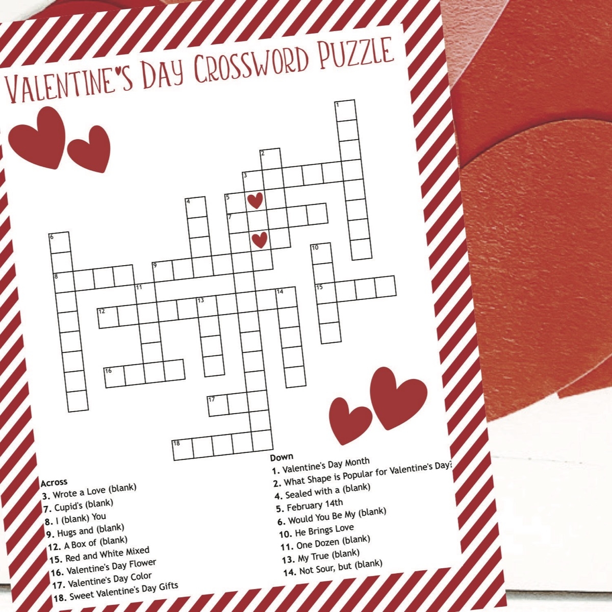 Valentine s Day Crossword Puzzle Everyday Party Magazine