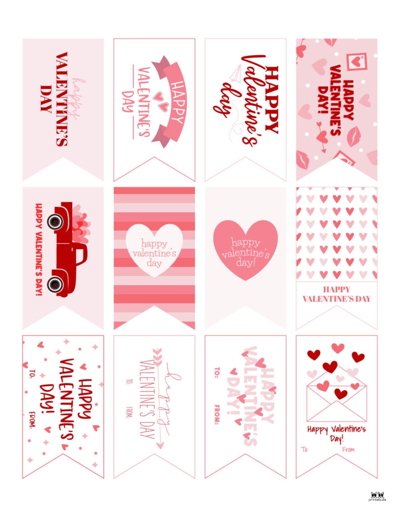 Valentine Tags 300 FREE Printable Tags Printabulls