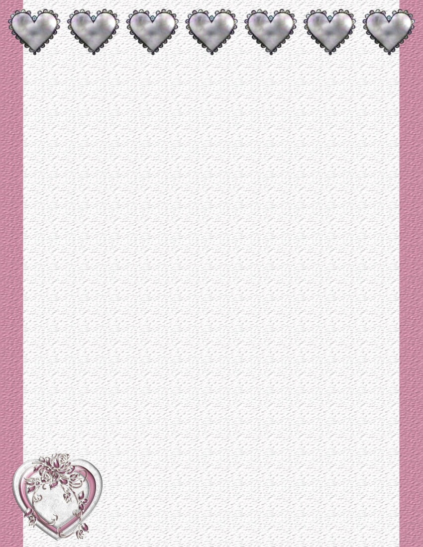 Valentines Day Stationery Theme Page 1