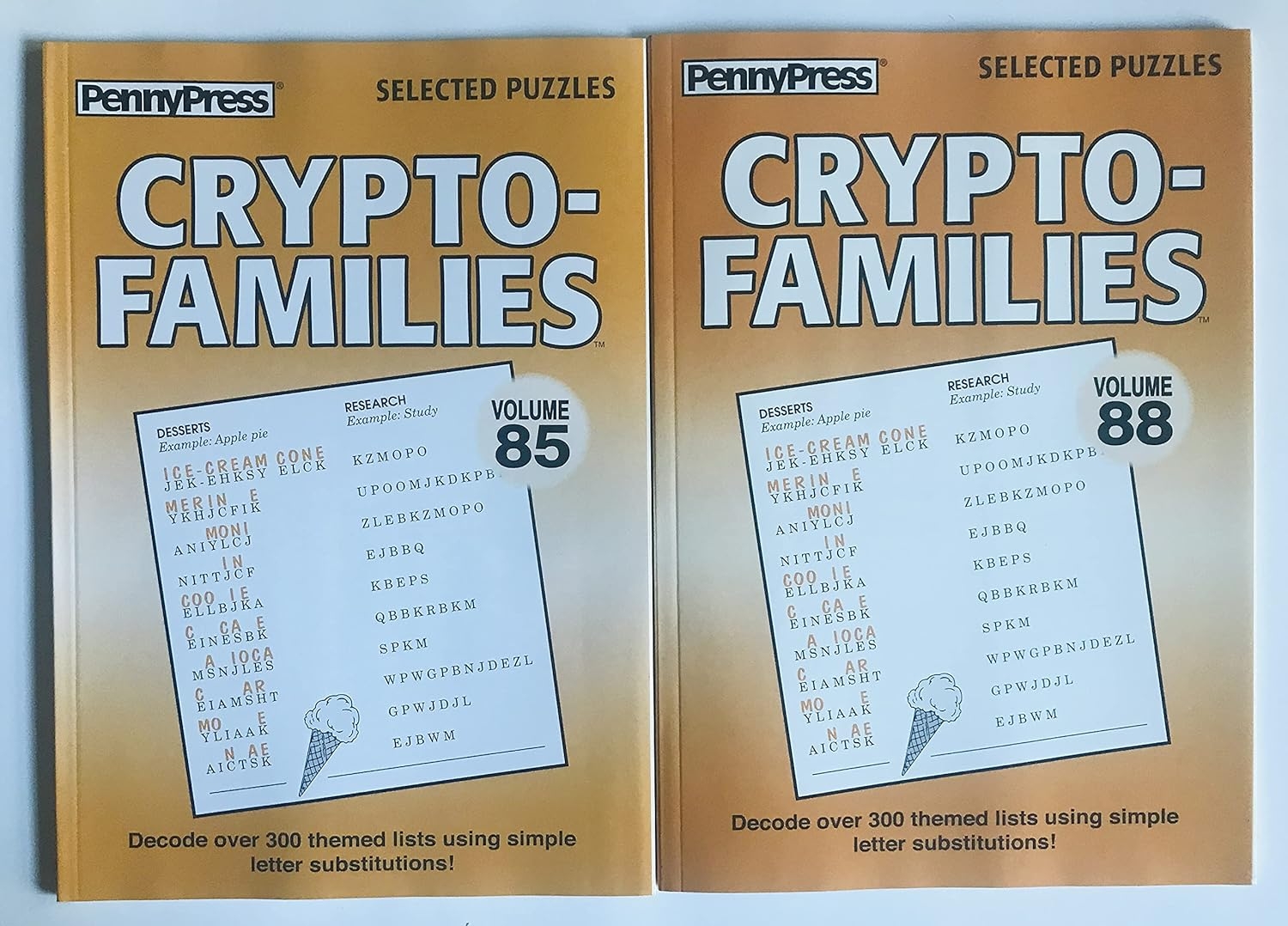 Printable Crypto Families Puzzles