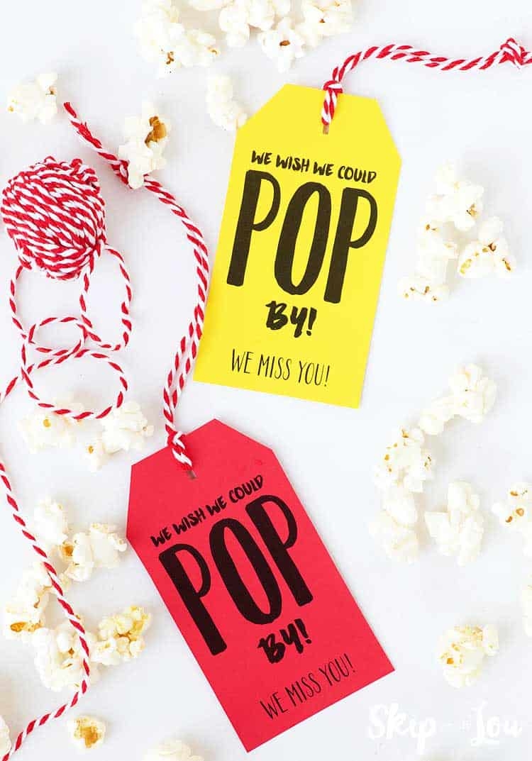 Popcorn Gift Tag Free Printable
