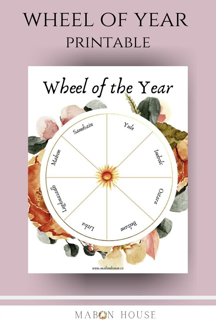 Wheel Of The Year Free Printable Witchy Crafts Grimoire Book Free Printables