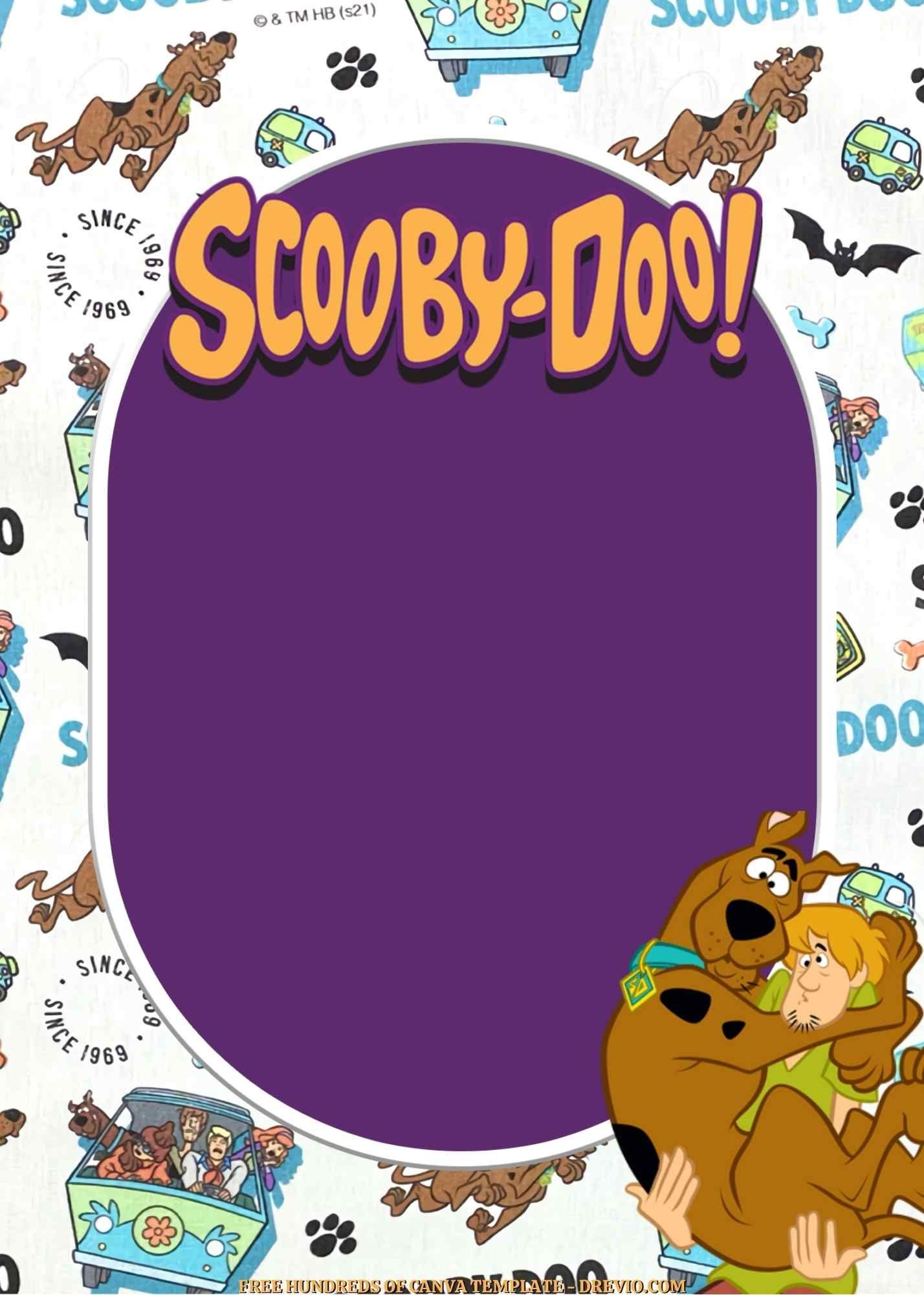 Whimsical Scooby Doo Birthday Invitation Templates Free Download