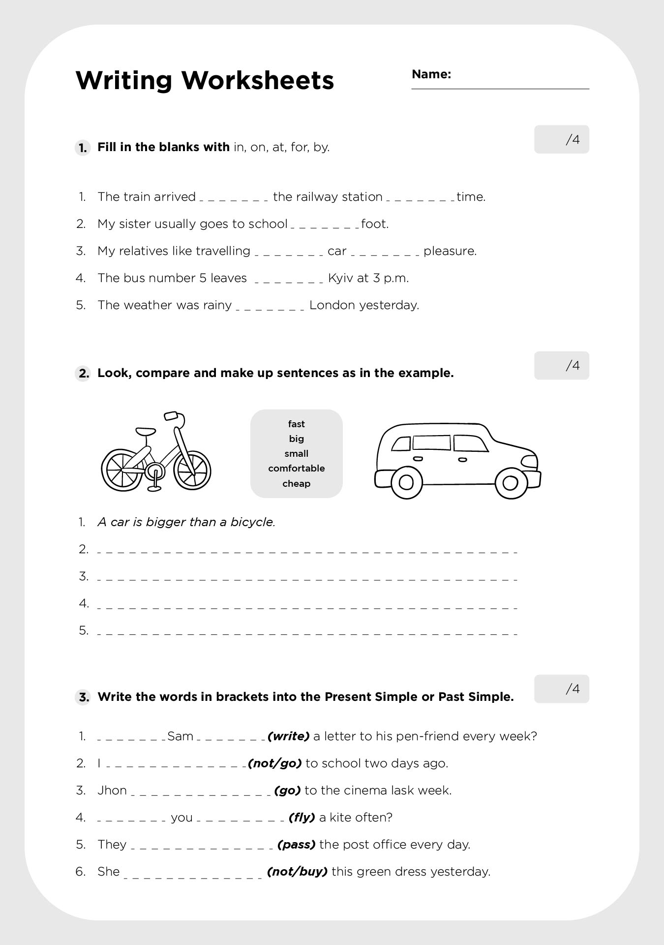 10 Best 4th Grade Writing Worksheets Printable PDF For Free At Printablee
