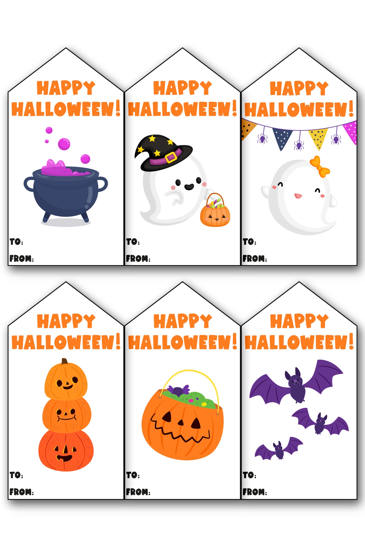 102 Free Printable Happy Halloween Gift Tags In One Download