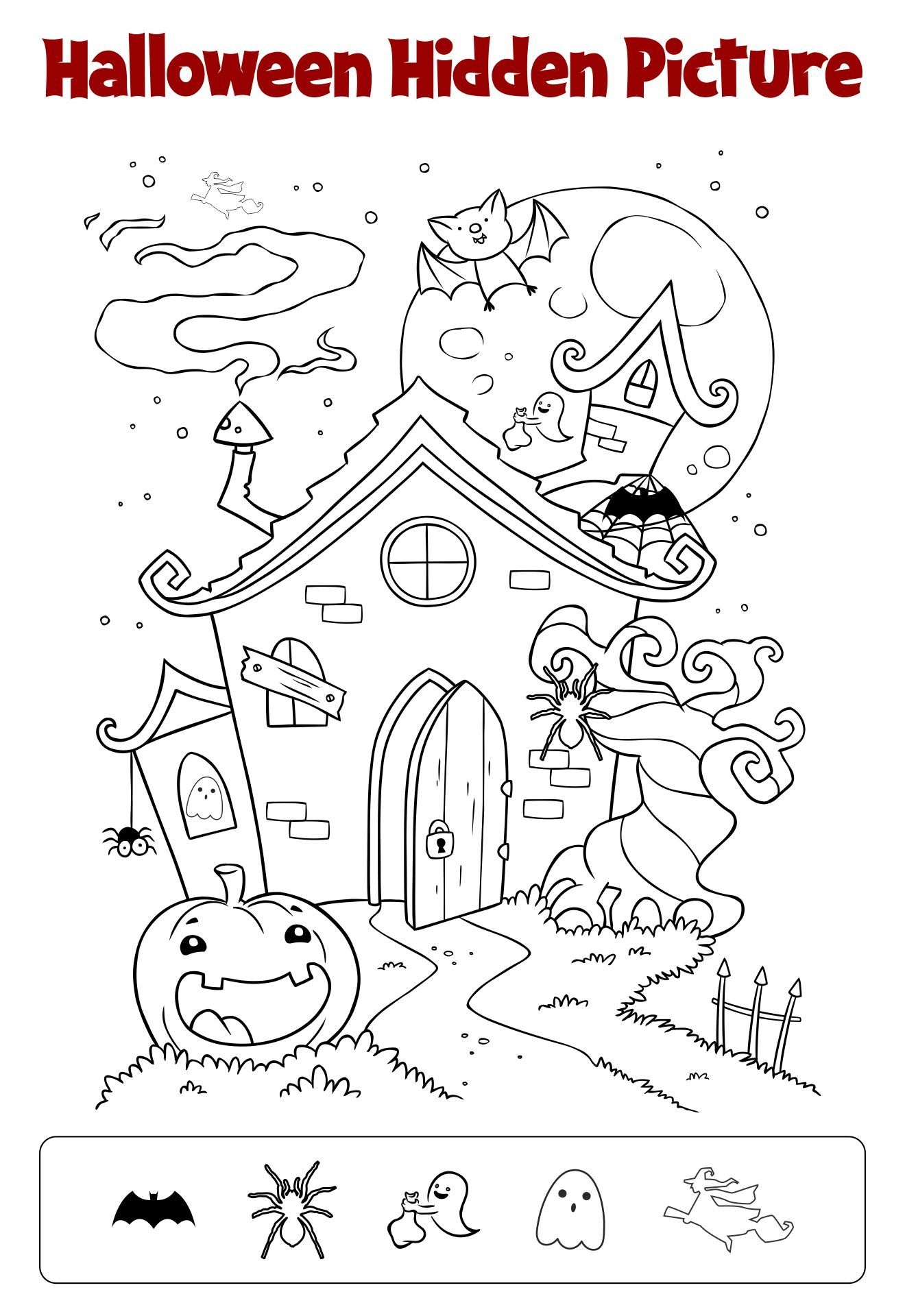 15 Best Printable Halloween Hidden Objects PDF For Free At Printablee Halloween Printables Halloween Coloring Halloween Worksheets