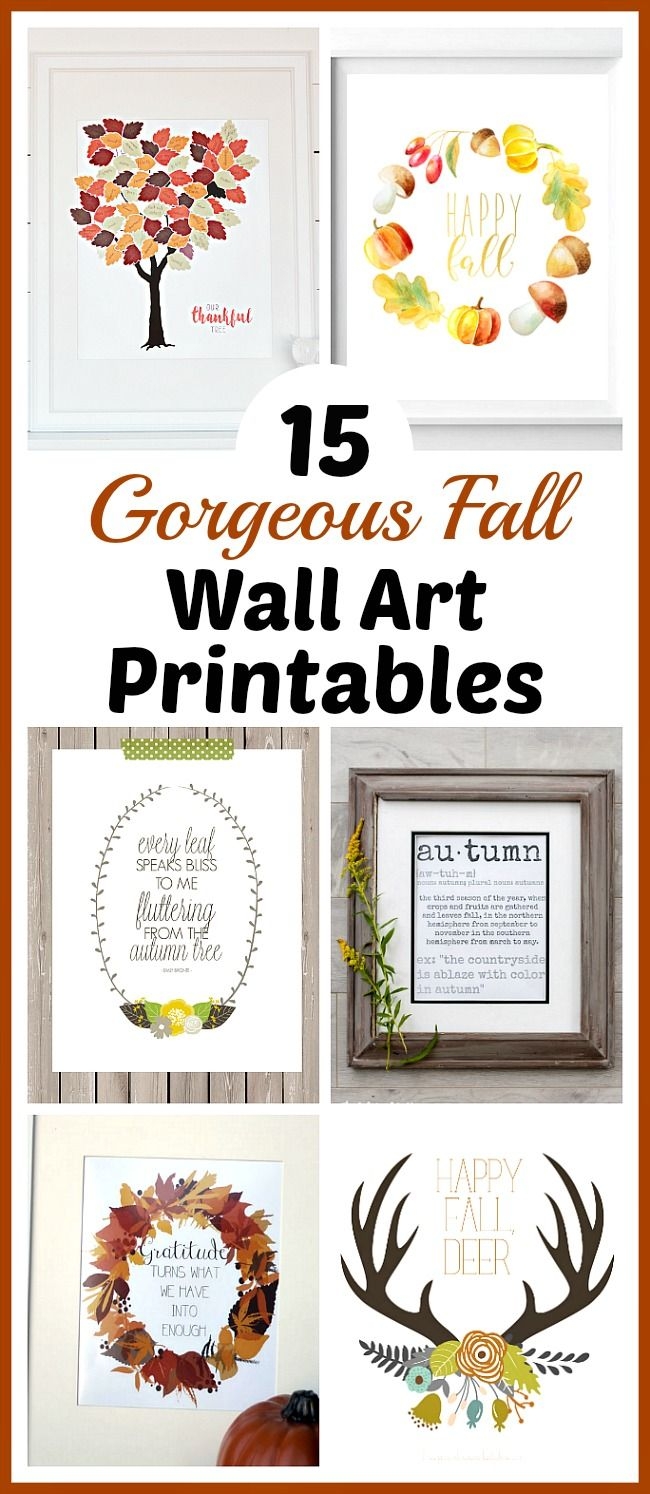 15 Gorgeous Fall Wall Art Printables Free Autumn Art Prints Fall Wall Art Free Printable Wall Art Printable Wall Art