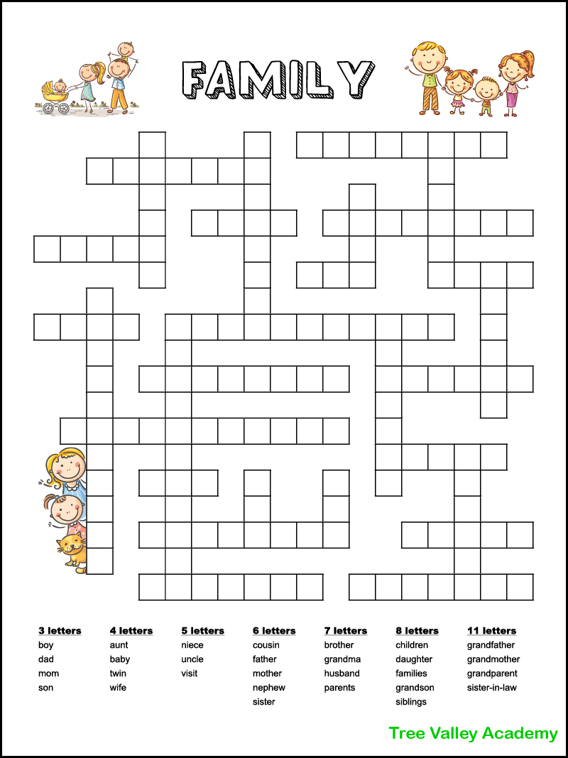 21 Free Printable Fill In Word Puzzles For Kids Tree Valley Academy