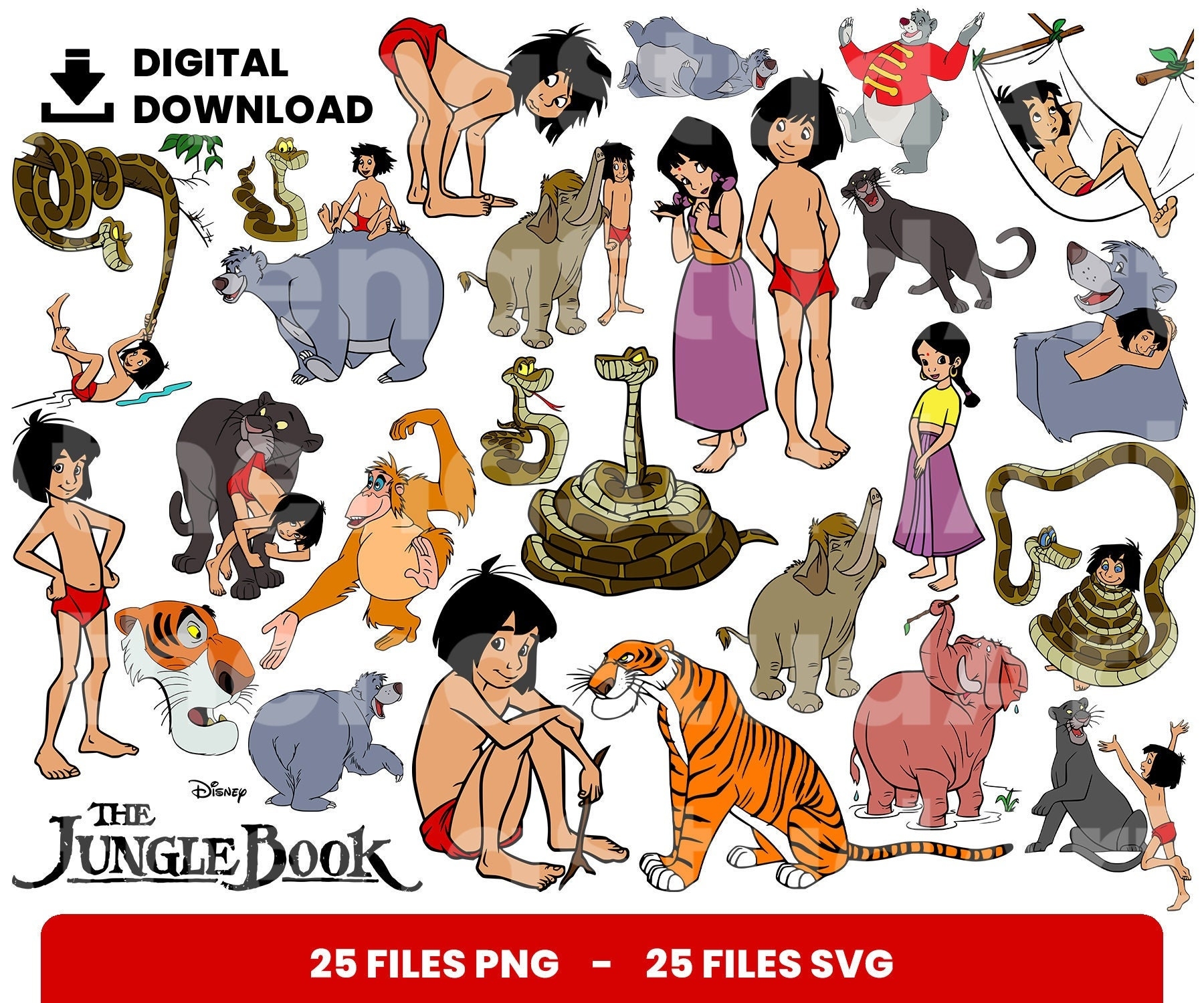 Printable Jungle Book Characters