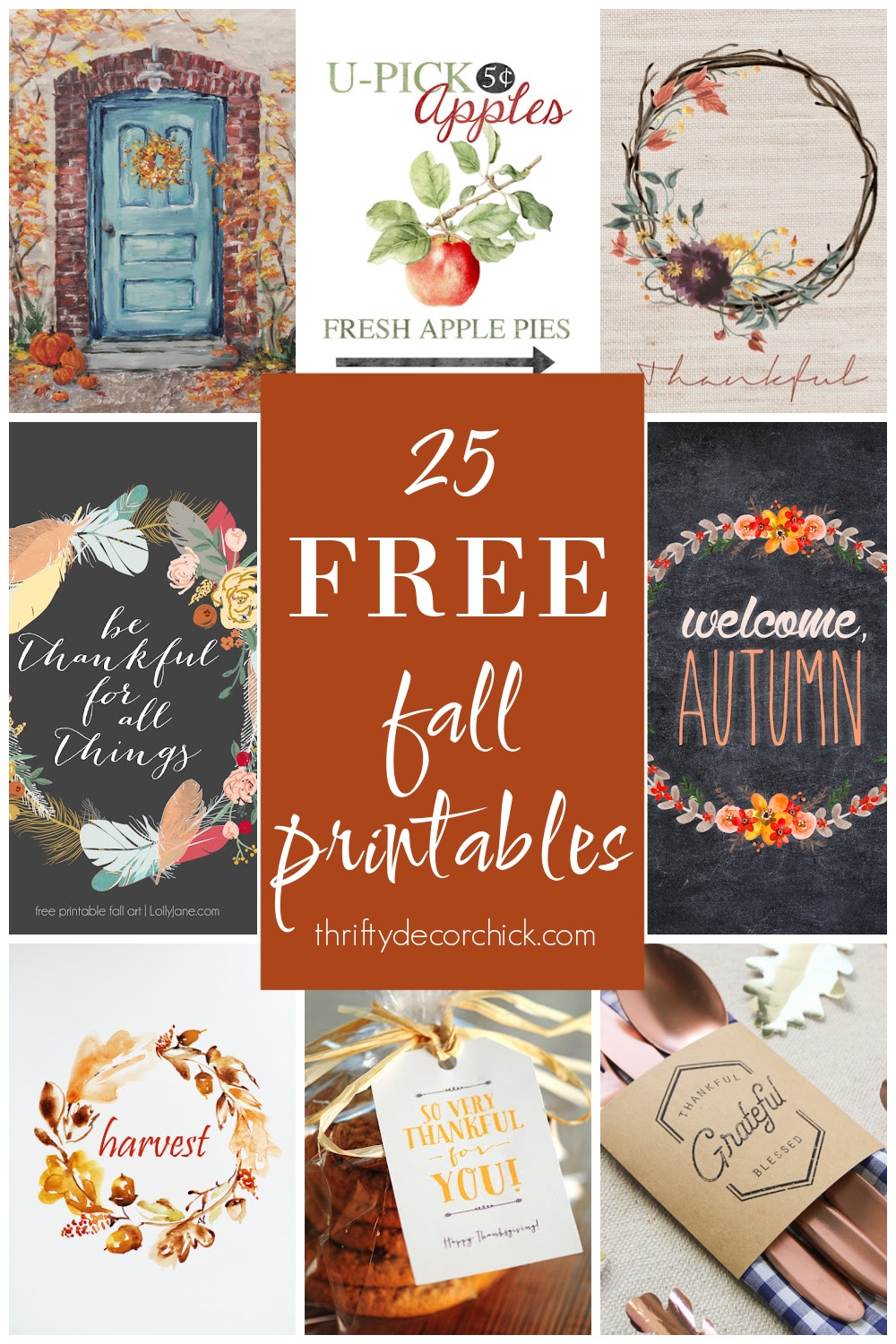 25 Free Fall Printables For Autumn Decorating Thrifty Decor Chick Thrifty DIY Decor And Organizing