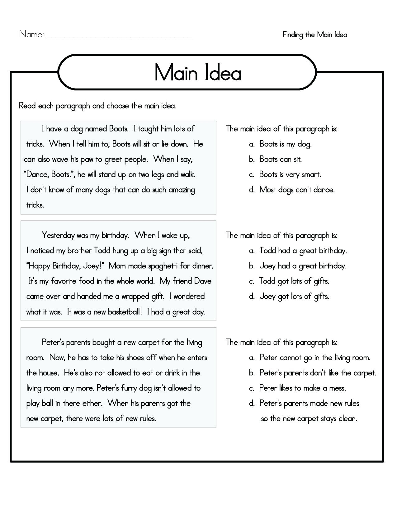 4th Grade Fluency Passages Reading Comprehension Questions Worksheets Library