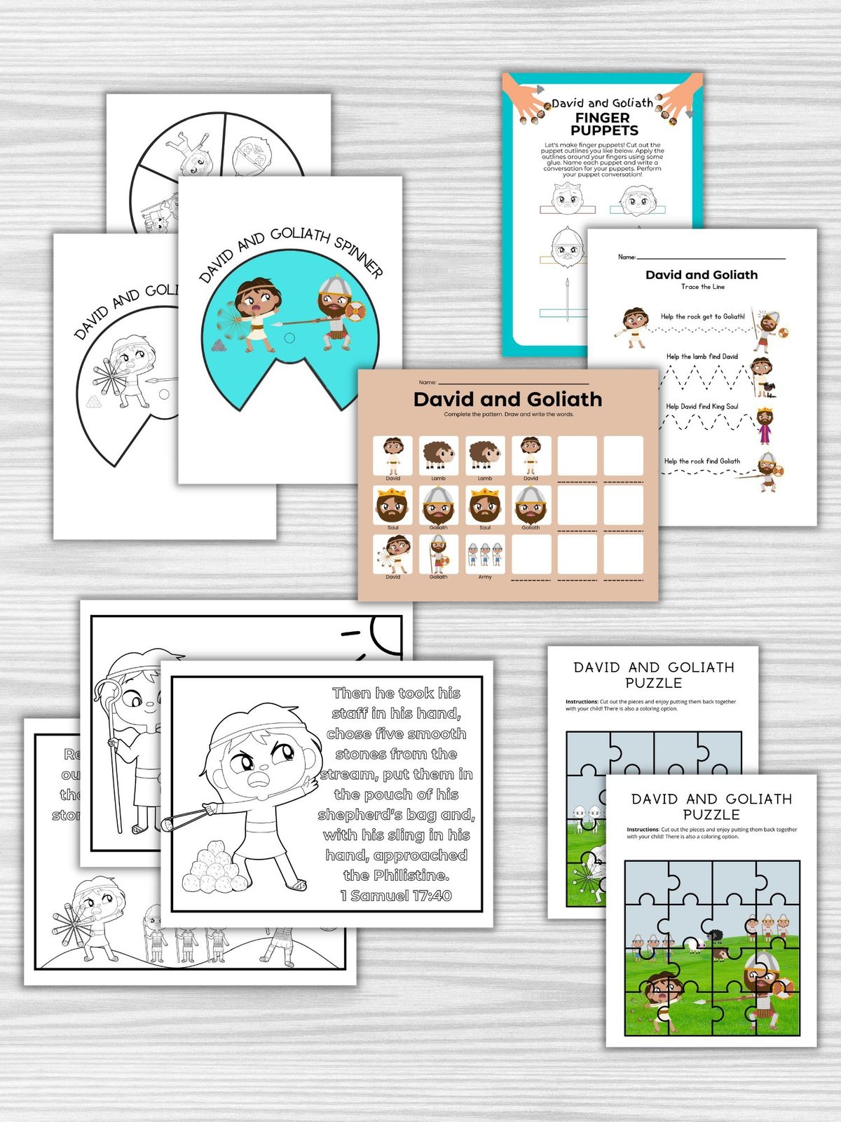 6 Free Printable David And Goliath Crafts Healing Home