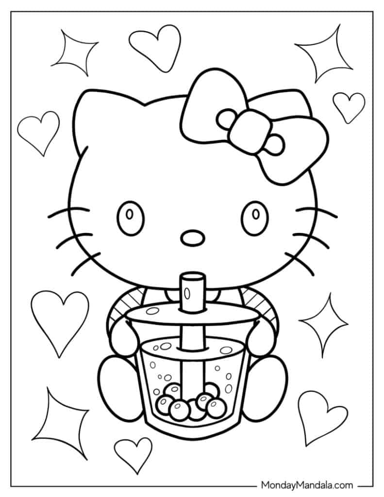 68 Hello Kitty Coloring Pages Free PDF Printables 