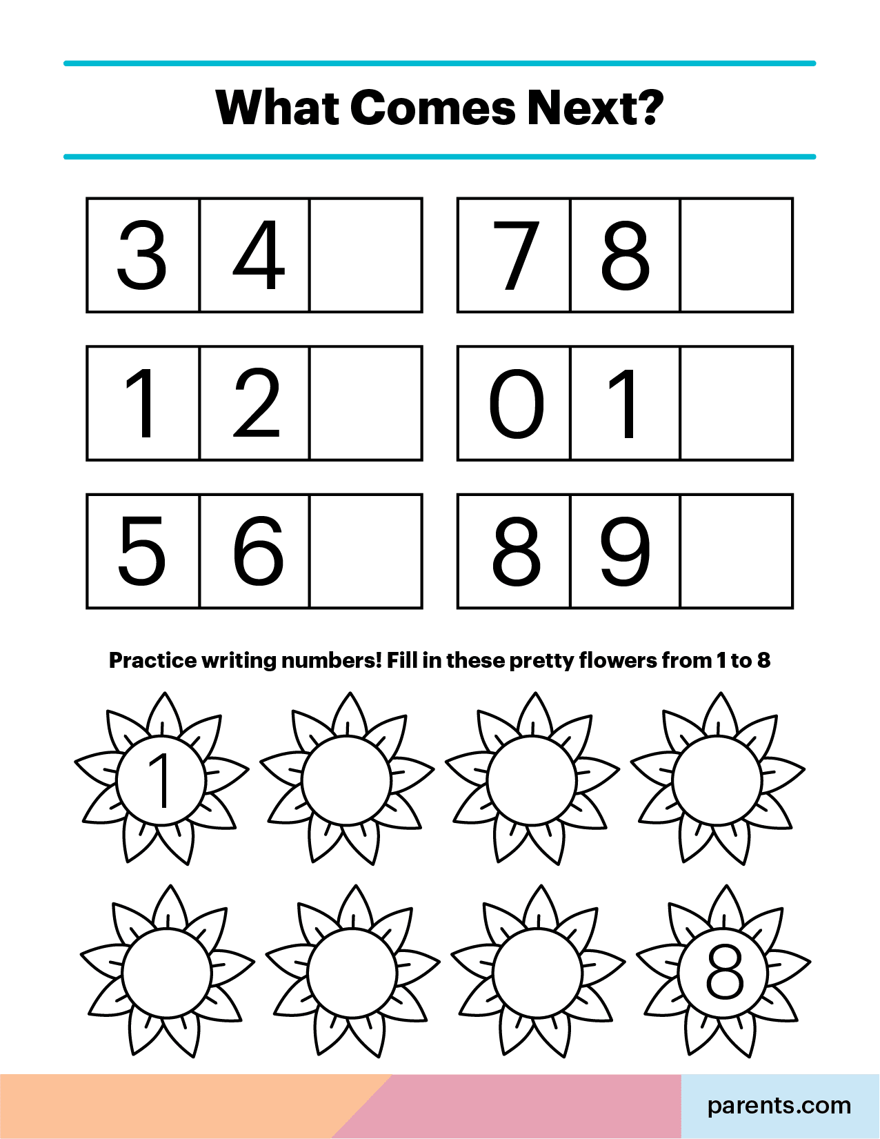 Printable Kindergarten Math Worksheets