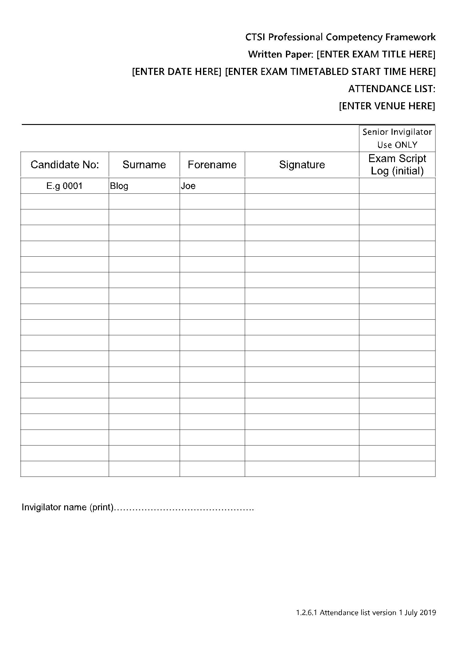 Aa Sign In Sheet Printable Templates Online