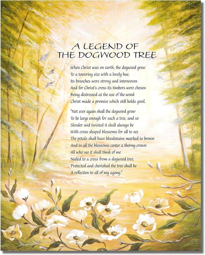 Amazon Legend Of The Dogwood Tree Christian Religious Wall Picture 8x10 Art Print Posters Prints