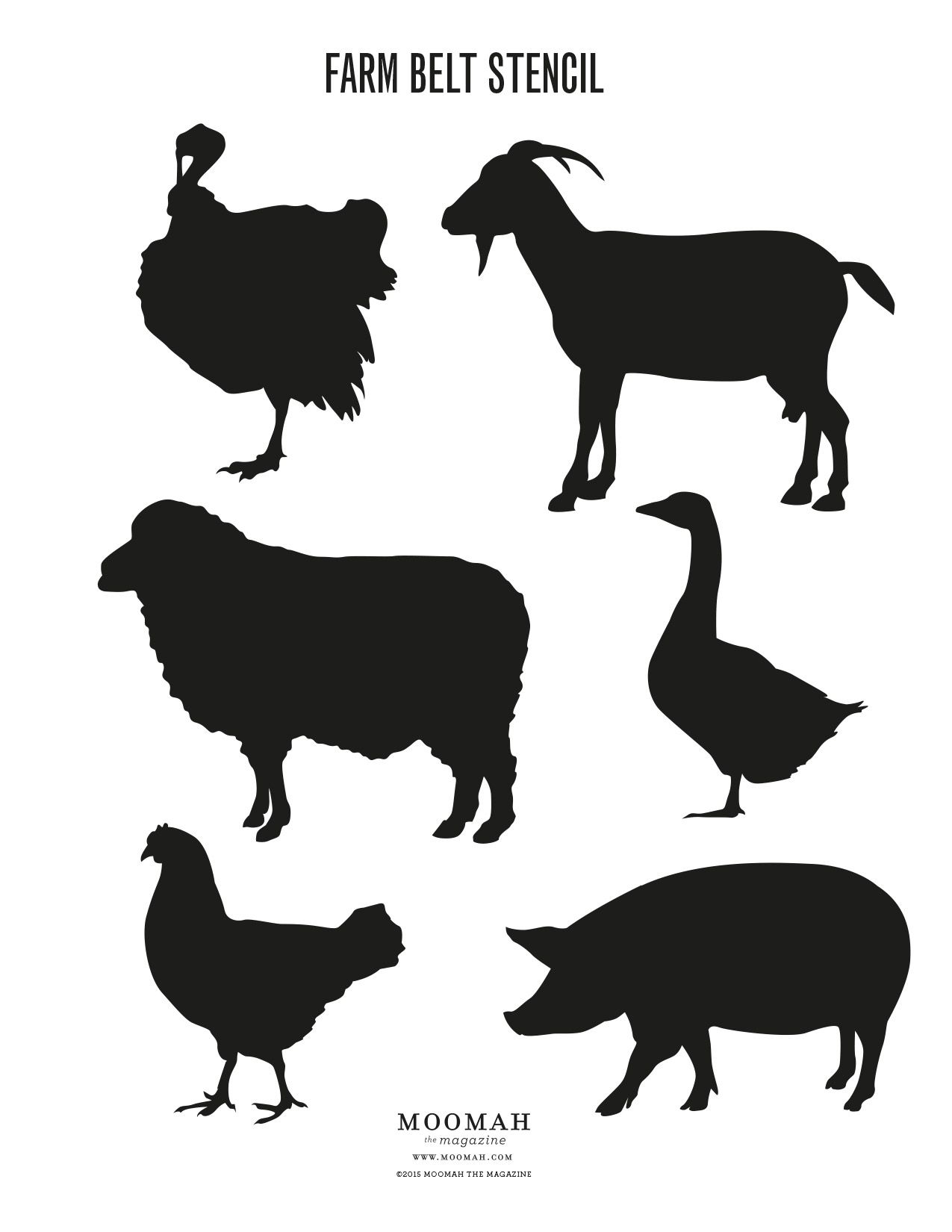 Animal Stencil Animal Silhouette Animals