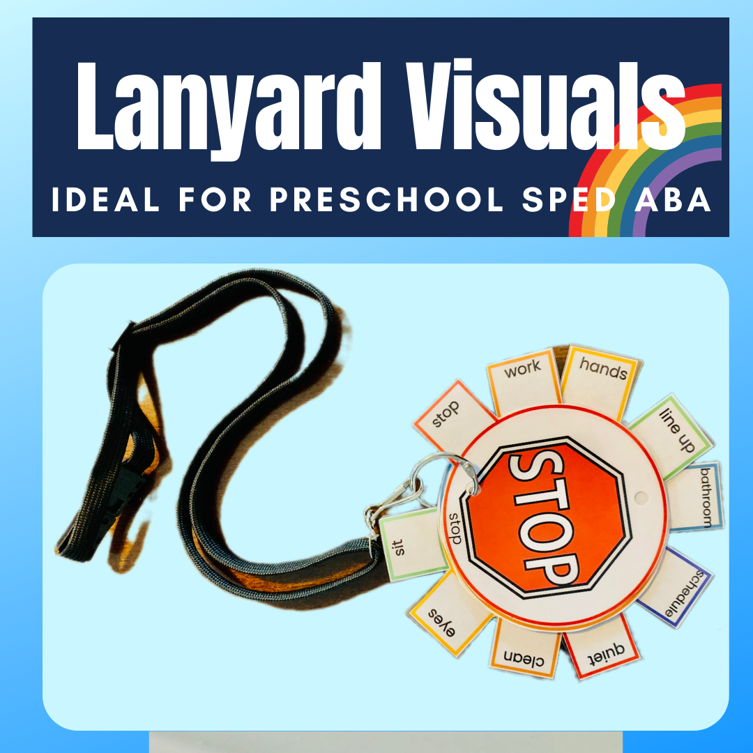 Autism Visual Support Lanyard Card Printable Classful
