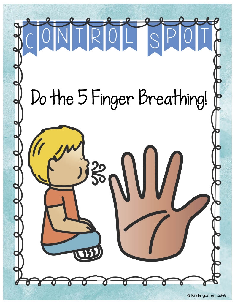 Behavior Management Signs 5 Finger Breathing Printable Posters By Teach Simple