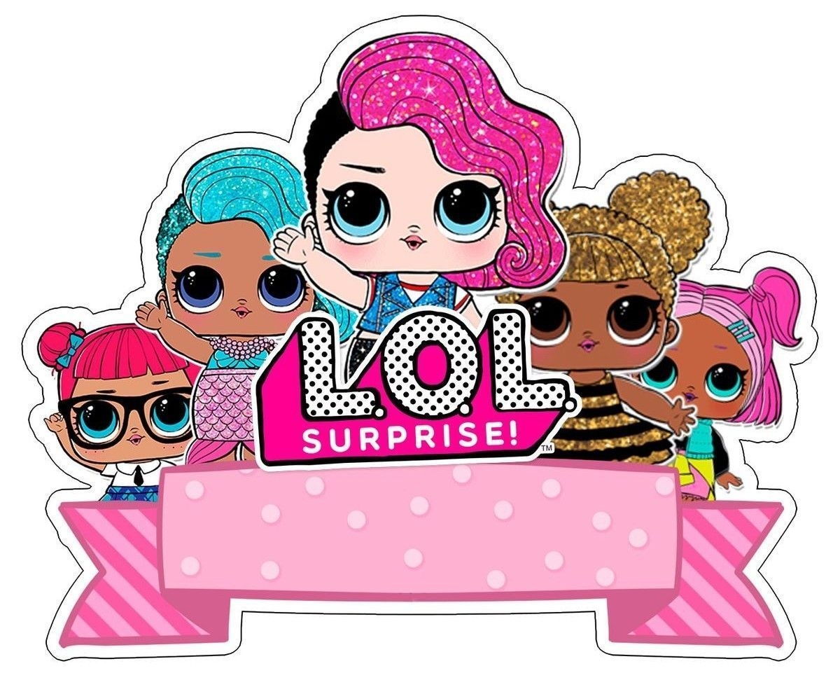 Best 12 LOL Dolls Cake Topper Home Furniture DIY Cookware Dining Bar Baking Accs Cake Decorating Lol Doll Cake Happy Birthday Printable Lol Dolls