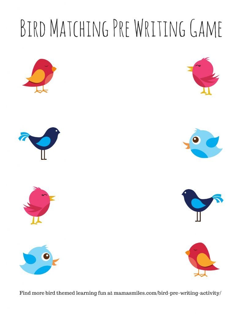 Preschool Bird Theme Printables