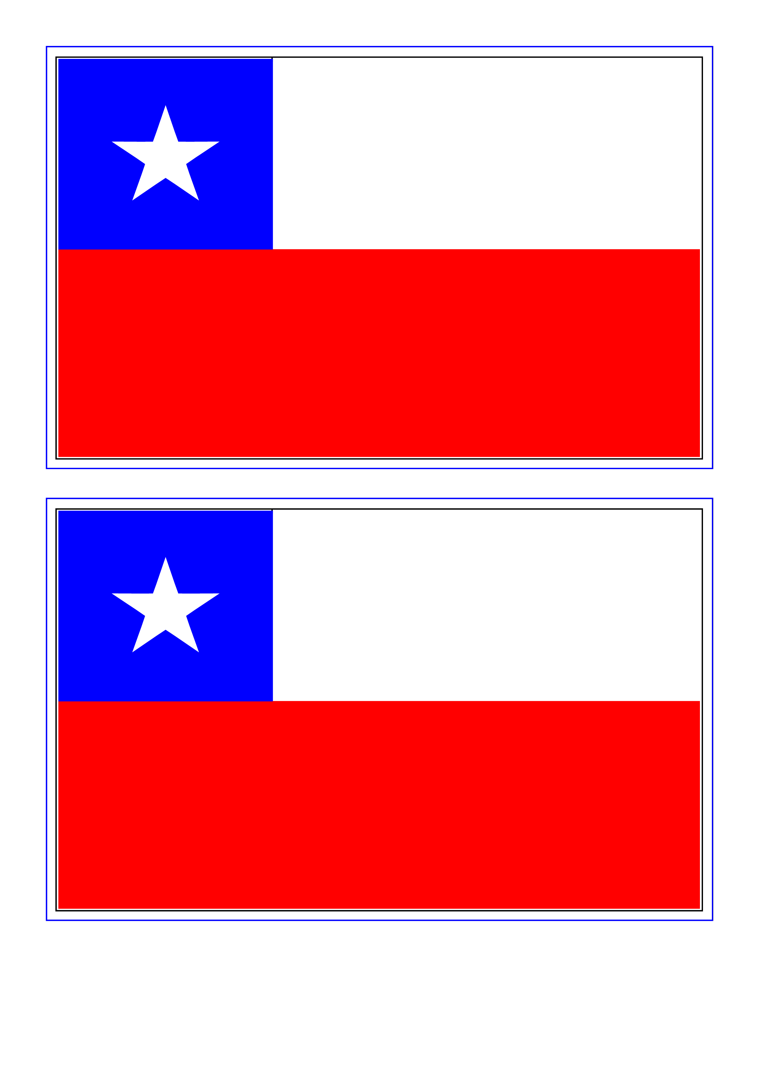 Chile Flag Free Printable Chile Flag Chile Flag Flag Coloring Pages Flag Printable