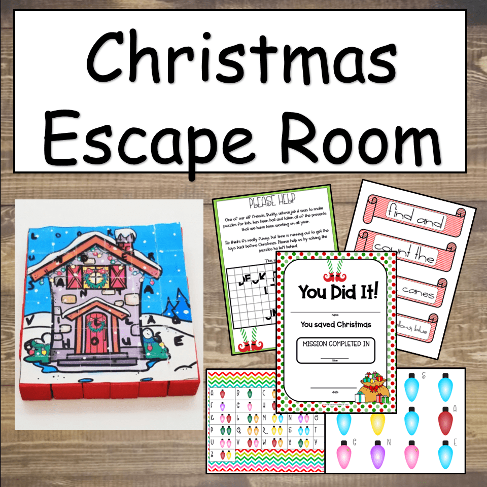 Christmas Escape Room Printables Hands On Teaching Ideas