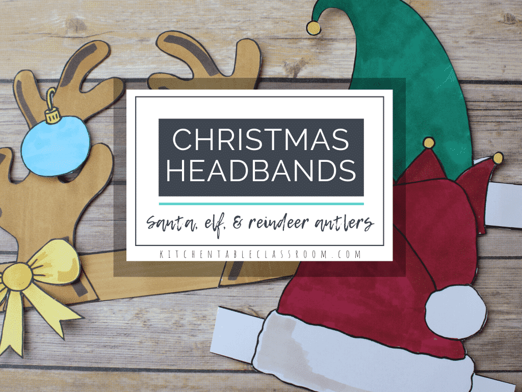 Christmas Hats To Print And Color The Kitchen Table Classroom