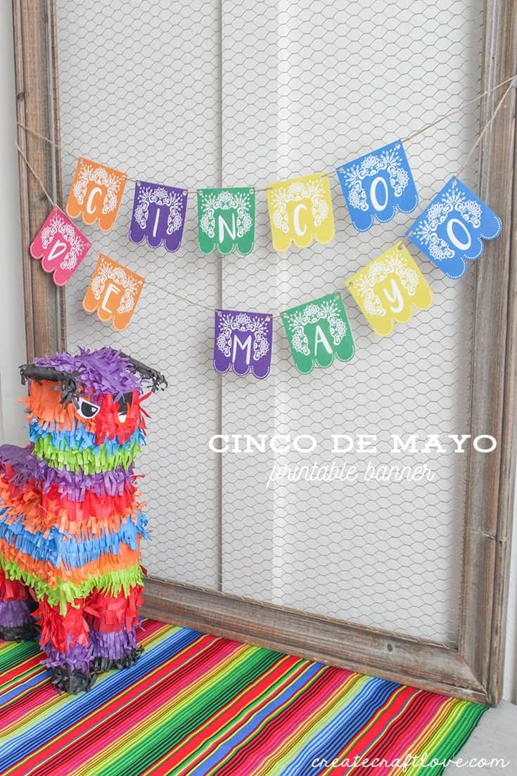 Cinco De Mayo Printable Banner Create Craft Love