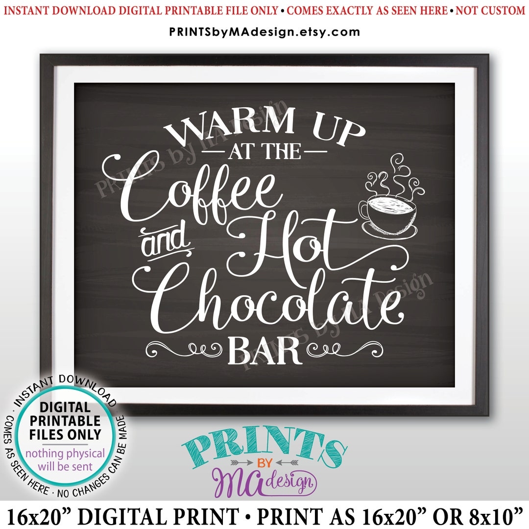 Hot Chocolate Bar Printable Sign